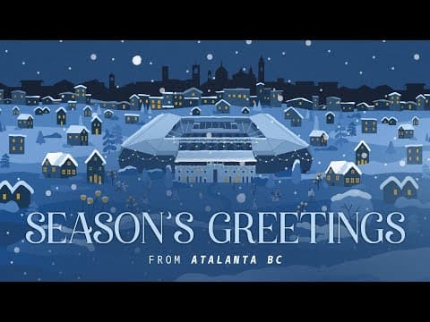 Auguri di Buone Feste dai giocatori e l'allenatore Raffaele Palladino 🎄🎅🎁🎆