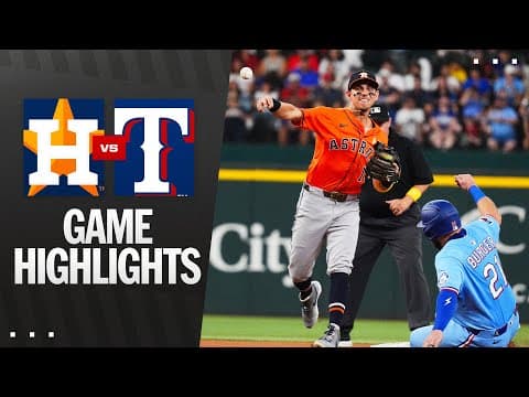 Astros vs. Rangers Game Highlights (9/7/25) | MLB Highlights