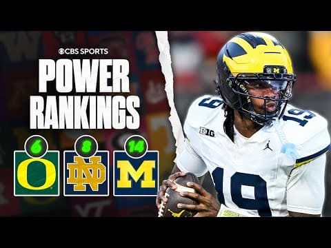 College Football Power Rankings Week 14: Oregon at No. 6 after statement win, Michigan up to No. 14
