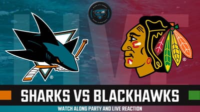 CHICAGO BLACKHAWKS VS SAN JOSE SHARKS LIVE WATCH PARTY