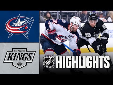 Blue Jackets vs. Kings | NHL Highlights | December 22, 2025