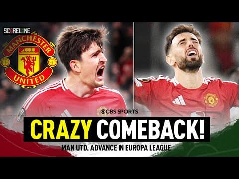 Harry Maguire's LATE goal seals Manchester United's WILD Europa League comeback vs. Lyon | Scoreline