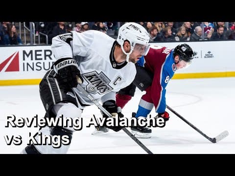 Reviewing Avalanche vs Kings October 7th Game