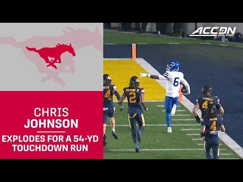 SMU's Chris Johnson Explodes For A 54-YD Touchdown Run