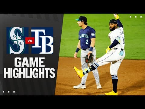 Mariners vs. Rays Game Highlights (9/1/25) | MLB Highlights