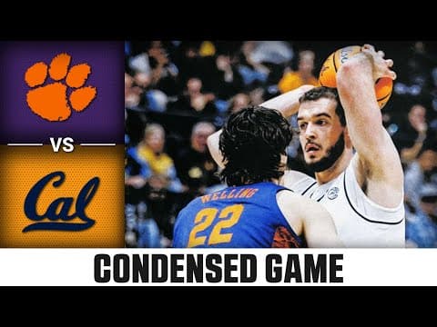 Clemson vs. Cal Condensed Game | 2025-26 ACC Men's Basketball