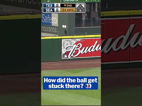 Have you seen a ball stuck like that before?? 🤔
