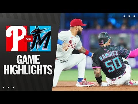 Phillies vs. Marlins Game Highlights (9/6/25) | MLB Highlights