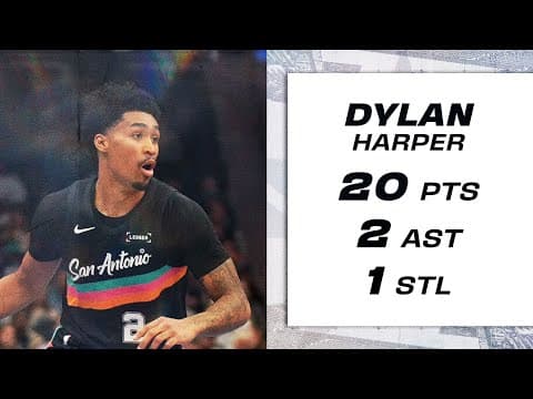 Dylan Harper Records Team-High 20 PTS vs. Charlotte