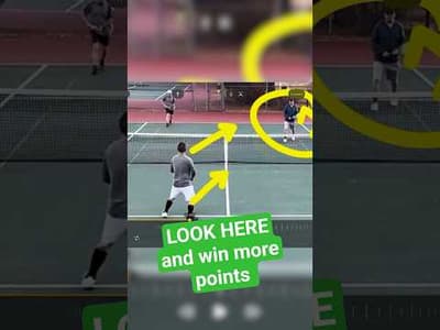 Where to LOOK when you're at the net: