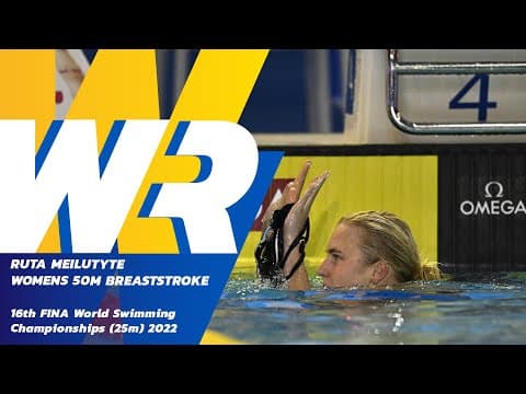 🚨 WORLD RECORD ALERT! Women's 50m Breaststroke | FINA 2022 Highlights