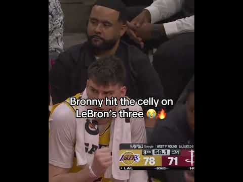 Bronny's reaction 🔥