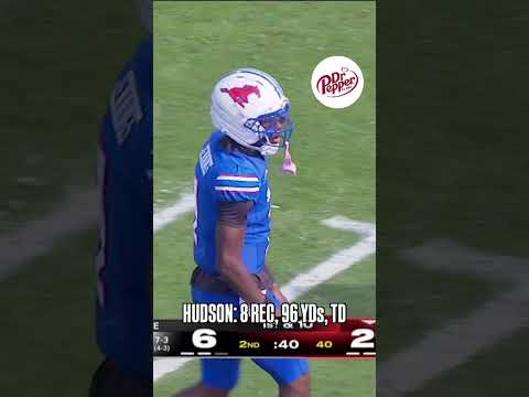 JORDAN HUDSON WAS A PROBLEM ⭐️#smumustangs #collegefootball #accfootball #touchdown #football