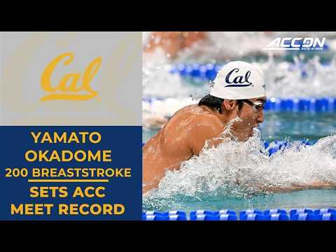 Yamato Okadome Sets Meet Record in 200 Breaststroke| 2026 ACC Swimming & Diving Championship