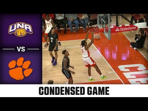 North Alabama vs. Clemson Condensed Game | 2025-26 ACC Men’s Basketball
