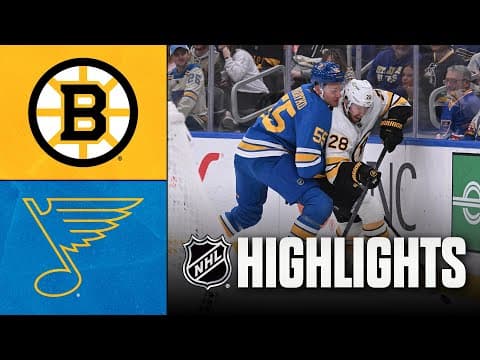 Bruins vs. Blues | NHL Highlights | December 09, 2025