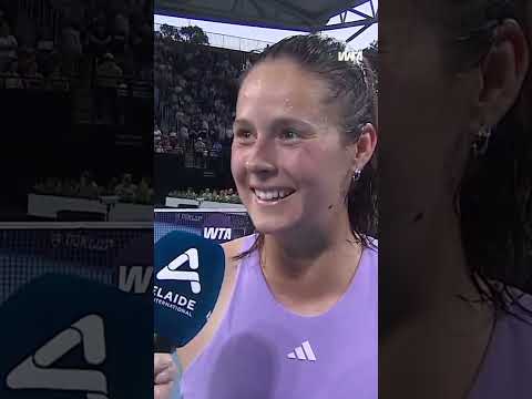 First home win as an Australian 🥹🫶 #WTA #DariaKasatkina #AdelaideTennis #tennis