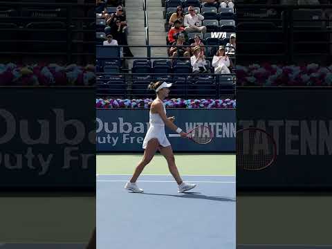 Iva Jovic secures her place in the Round of 16 in Dubai! 💪 #wta #tennis #sports #dubai