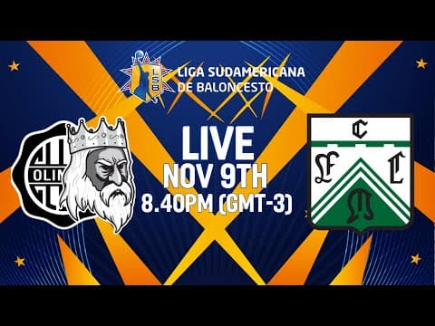 LIVE - Olimpia Kings v Ferro | Liga Sudamericana de Baloncesto FIBA 2025