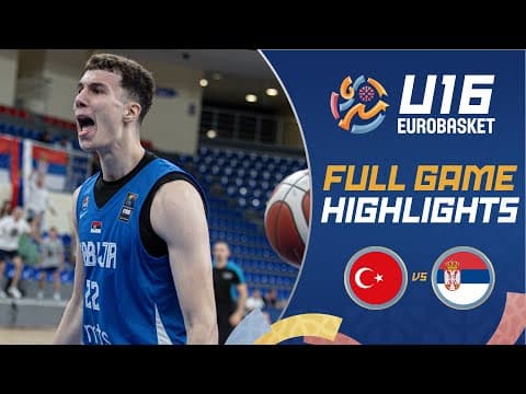 Türkiye 🇹🇷 vs Serbia 🇷🇸 | Highlights | FIBA U16 EuroBasket 2025