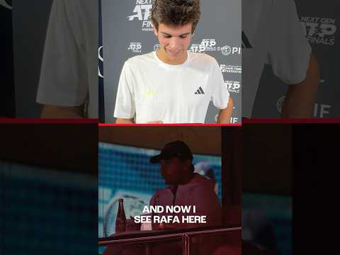 Rafa² 👏 Rafael Jodar earns the applause from compatriot Rafael Nadal #NextGenATPFinals