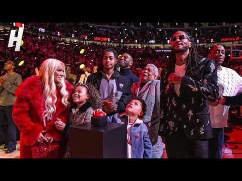 Derrick Rose’s Jersey is Raised to the Rafters 🌹 Jersey Retirement Ceremony
