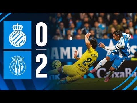 ⚽ RESUM J12 | Espanyol 0-2 Villarreal | #LaLigaHighlights