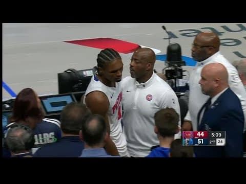 Ausar Thompson EJECTED for making contact with the official 👀 | NBA on ESPN