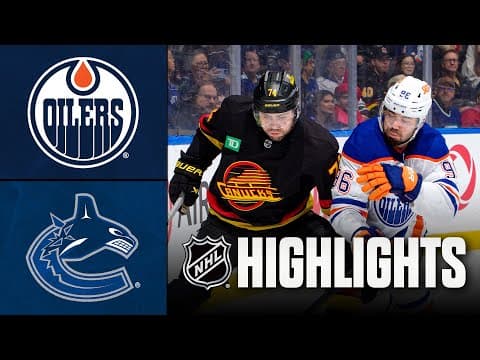 Oilers vs. Canucks | NHL Highlights | January 17, 2026