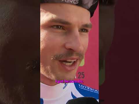 “I got told I got it!” 😲 Jay Vine was milliseconds from victory in Stage 18’s TT.