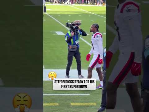 Stefon Diggs ahead of his #SuperBowl debut 🔥