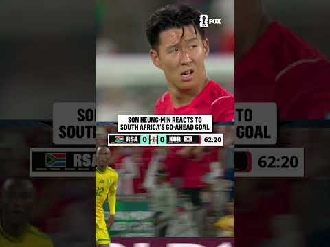 Son Heung-min couldn't believe this South Africa goal