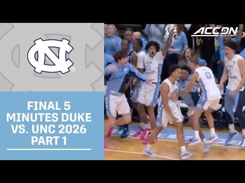 The Closing Minutes: Duke vs. North Carolina, February 7, 2026