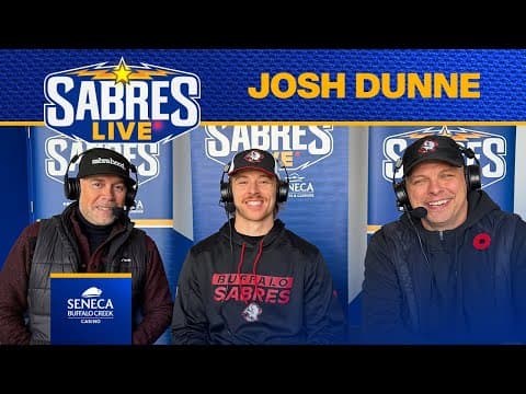 “Get Your Nose Over The Puck” | Josh Dunne On First NHL Goal And His Hockey Family | Buffalo Sabres
