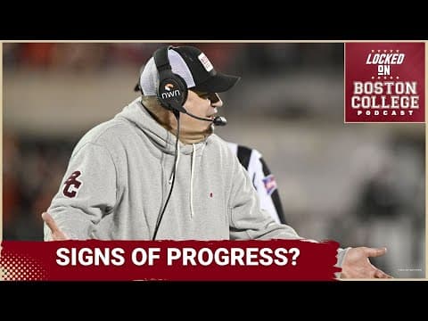 PROGRESS: Boston College shows life against Louisville, but PROBLEMS continue to plague Eagles.