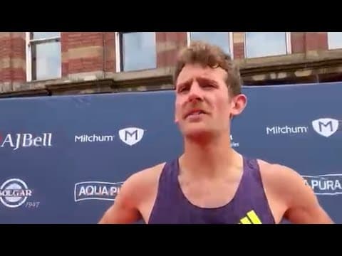Morgan Beadlescomb fourth in 27:45 at Great Manchester 10k talks new training setup at altitude