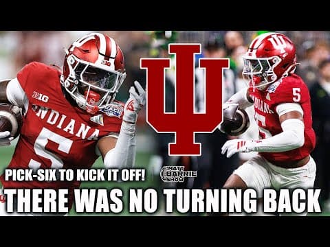D’Angelo Ponds SET THE TONE EARLY for Indiana vs. Oregon in CFP Semifinal | The Matt Barrie Show