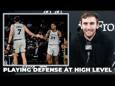Luke Kornet on Spurs Playing Defense at High Level Recently