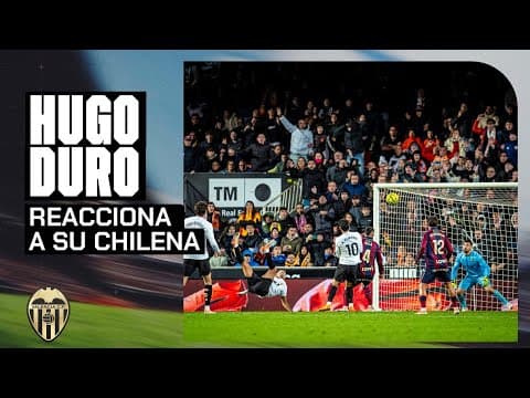 EL DELANTERO DEL VALENCIA CF VISUALIZA SU GOLAZO EN EL DERBI ANTE EL LEVANTE UD