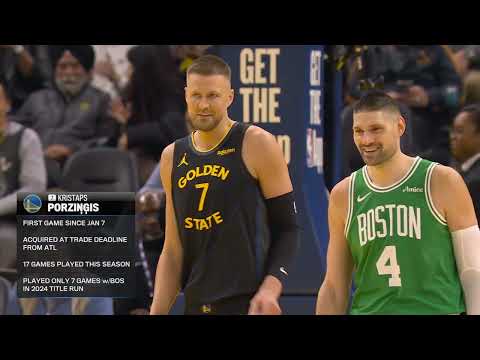 Kristaps Porziņģis Makes His Official Warriors Debut!