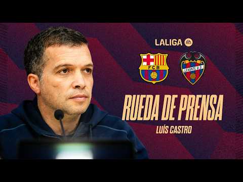 RUEDA DE PRENSA de LUÍS CASTRO previa al encuentro ante el FC Barcelona (J25)