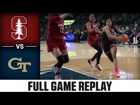 Stanford vs. Georgia Tech Full Game Replay | 2025-26 ACC Women's Basketball