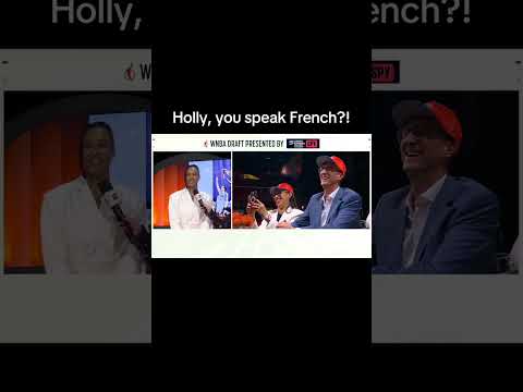 Holly Rowe interviewed Nell Angloma in French during the WNBA draft 🔥