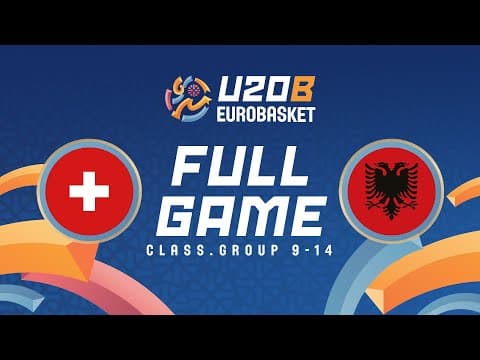 LIVE - Switzerland v Albania | FIBA U20 Women's EuroBasket 2025 Division B | Class. Group 9-14