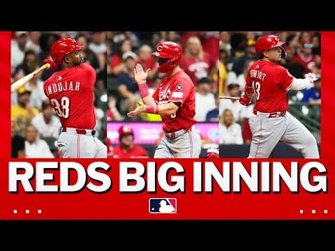 CINCINNATI WANTS OCTOBER! 😤 The Reds score six runs in the 3rd inning against the Brewers! 🔥