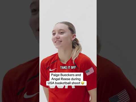 Paige Bueckers and Angel Reese couldn’t decide on a pose 😂 (via @usabasketball/TT)