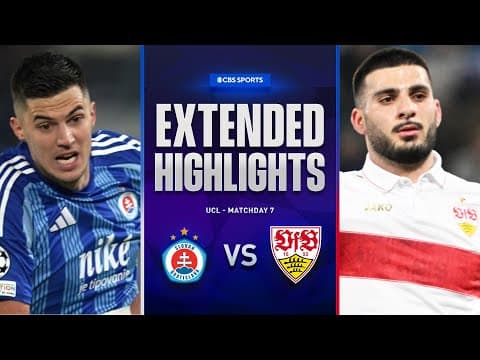 Slovan Bratislava vs. Stuttgart: Extended Highlights | UCL League Phase MD 7 | CBS Sports Golazo