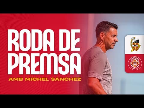 Roda de Premsa de Míchel Sánchez, en la prèvia del partit de Copa del Rei CE CONSTANCIA vs GIRONA FC