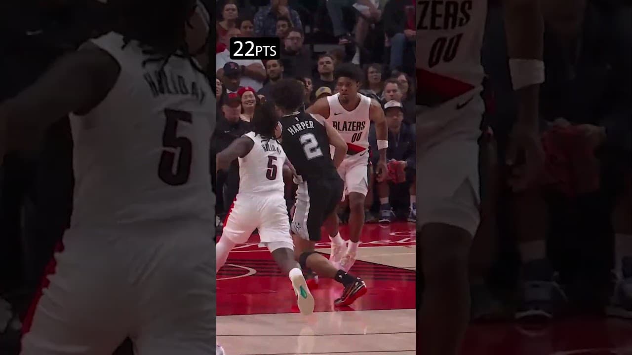 A record performance for our rook 📊 #spurs #nba #sanantonio #playoffs #dylanharper