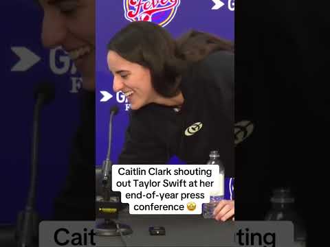 Have you listened to Taylor Swift's NEW ALBUM? 👀 We're sure Caitlin Clark has!
